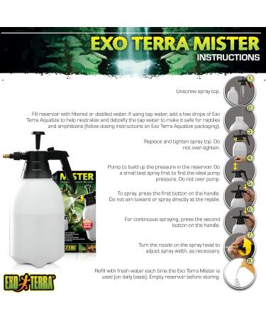 Exo Terra Mister Pump-Up Sprayer 1.5 Litre - Buy Online on SooperMarket.com