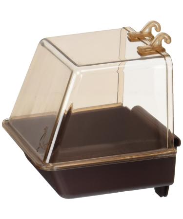 Penn-Plax Clip-On Bird Bath  Attaches to Most Birdcages  Perfect for Parakeets, Lovebirds, Parrotlets, Finches, Canaries, and Other Small Birds  Brown