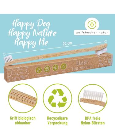 Buy Bamboo Toothbrush for Dogs & Cats - 2 Pack | 100% BPA-Free Dental Care for Clean Teeth & Environment - Buy Online on SooperMarket.com
