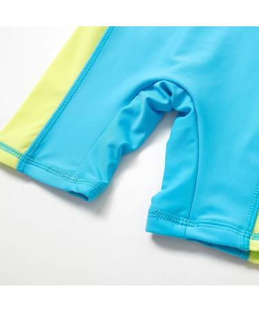 Bonverano Baby Boys Swimsuit 12-18 Months | Short-Sleeve One Piece with UPF 50+ Sun Protection | Surfing Crocodile Design - Buy Online on SooperMarket.com
