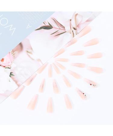 Brishow Coffin Artificial Nails - Long Gradient Ballerina Acrylic Press-On Nails (24pcs) for Women & Girls - Shop Now! - Buy Online on SooperMarket.com