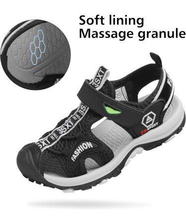 SAGUARO Closed Sandals for Kids - Breathable Trekking Summer Shoes 26 EU Black - Ideal for Outdoor Adventures - Buy Online on SooperMarket.com