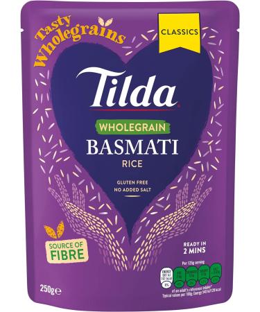 Tilda Microwave Basmati Rice Bundle with Garlic & Herb Salt Grinder - Egg Fried, Mushroom, Wholegrain Flavours - Ready in 2 Minutes - Buy Online on SooperMarket.com