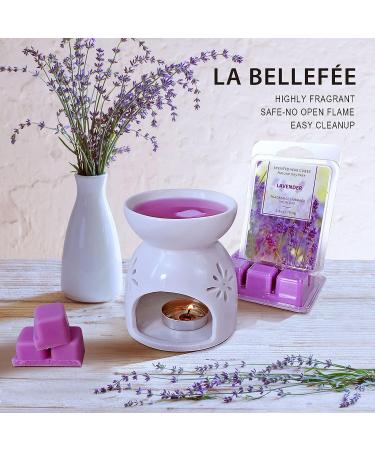 La Bellefe Lavender Scented Wax Melts - Natural Soy Wax Cubes for Warmers - Gift Set for Birthdays, Weddings, Parties, Spa & Meditation (2.5oz/70.9g*2) - Buy Online on SooperMarket.com
