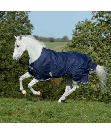 Bucas Freedom Turnout 125 Horse Blanket - Light Navy/Silver - International Shipping Available - Buy Online on SooperMarket.com
