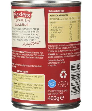 Baxters Favourites Scotch Broth 400g - Authentic Scottish Recipe - Buy Online on SooperMarket.com