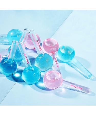 Skin Gym Ice Globe Beauty Balls: Cold Roller Massager for Face & Eyes - Reduce Puffiness, Pores, and Wrinkles - Pink - Buy Online on SooperMarket.com