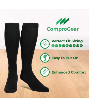 ComproGear 6XL Compression Socks in Onyx Black - Support for Maximum Comfort - Buy Online on SooperMarket.com