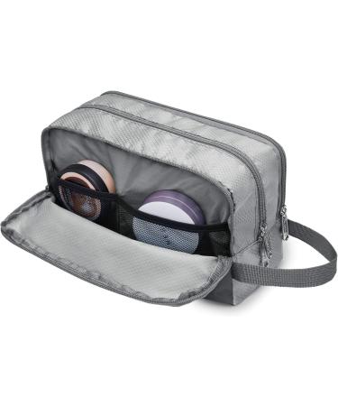 WANDF Water-Resistant Nylon Travel Toiletry Bag for Men and Women - Lightweight Dopp Kit (A-Grey) - Buy Online on SooperMarket.com