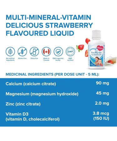 Kids Multivitamin - Calcium Magnesium Zinc with Vitamin D Tasty Even for Picky Eaters Age 1 to 14 Years Essential for Growth Strong Bones Immunity Kids Feel Calm And Relaxed - Allmom's Choice - Buy Online on SooperMarket.com