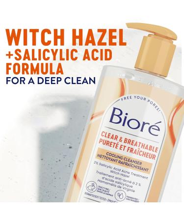 Bior Pore Clarifying Cooling Cleanser with Witch Hazel Salicylic Acid Face Wash for Acne Prone Skin (200 mL) - Buy Online on SooperMarket.com