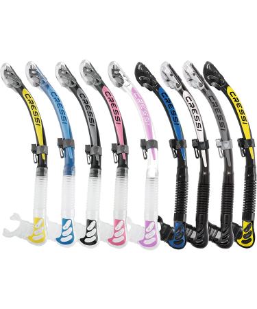 Cressi Alpha Ultra Dry Foldable Adult Snorkel for Scuba Diving & Snorkeling - Black - Made in Italy - Buy Online on SooperMarket.com