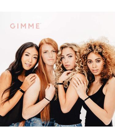 GIMME Bands Fitting Kit - Gentle Microfiber Hair Ties for Every Hair Type - Five Sizing Options for Perfect Fit - Black - Buy Online on SooperMarket.com