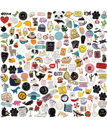 20 PCS Mixed Enamel Brooch Pins Bulk Set | Decoration Lapel Pin Clothes Accessories Birthday Christmas Festival Gift for Girls Women  No Repetition (Random Style)
