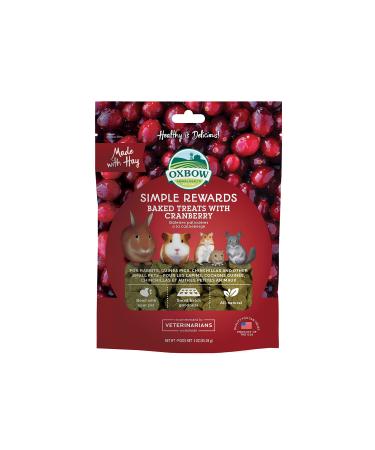 Oxbow Cranberry Simple Rewards Baked Treats Cranberry 85 g (Pack of 1)