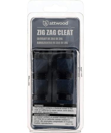 Attwood 11926-7 Zig-Zag Cleats 3 Nylon Black - Pair, for 3/8 Rope - Drilled for 2 Fasteners - Buy Online on SooperMarket.com