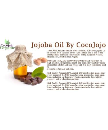 Pure Cold Pressed Jojoba Oil 4 OZ - Natural Unrefined Moisturizer for Skin Massage & Soap Making | 100% Pure Golden Jojoba Oil - Buy Online on SooperMarket.com