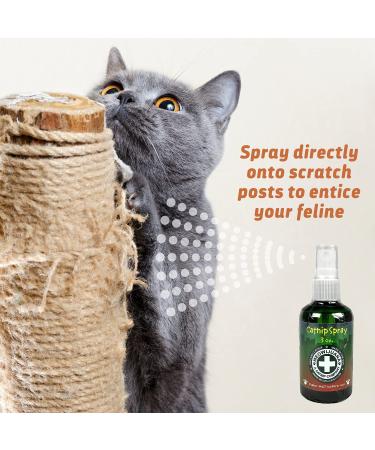 Meowijuana Organic High-Potency Catnip Spray Bundle - 3oz | USA-Grown | For Cat Toys, Teasers & Scratchers | Feline Approved - Buy Online on SooperMarket.com