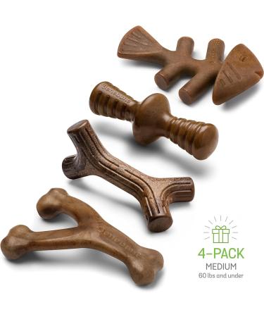 Benebone Durable Dog Chew Toy Box for Aggressive Chewers - Wishbone, Fishbone, Stick & Zaggler Medium - Buy Online on SooperMarket.com
