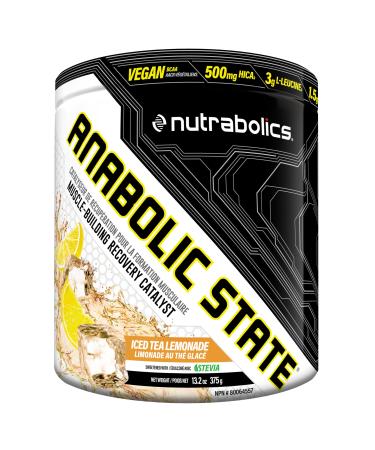 Anabolic State BCAA Iced Tea Lemonade 30 Servings Pre Post Workout Powder To Support Muscle Recovery Glutamine
