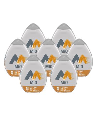 MiO Liquid Water Enhancer, Sweet Tea Flavor, Caffeine Free, Sugar Free, Zero Calories Per Squeeze, Made with Natural Flavors, 1.62 FL OZ Bottle (Pack of 7)