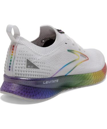 Brooks Levitate StealthFit 5 Men's Neutral Running Shoe - White/Oyster/Multi, Size 10.5 - Buy Online on SooperMarket.com