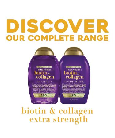 OGX Extra Strength Biotin & Collagen Conditioner 13 fl oz | Sulfate-Free for Thicker Fuller Hair - International Shipping Available - Buy Online on SooperMarket.com