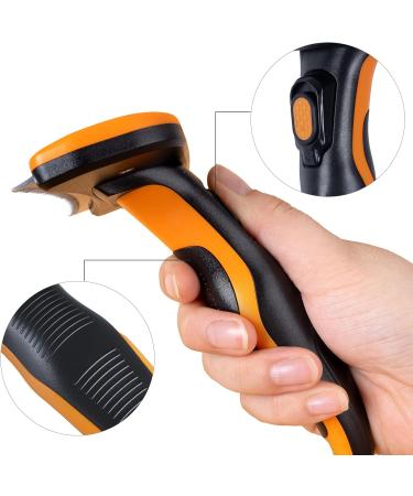 POLYTE Pet Grooming Comb and Deshedding Tool with Retractable Blade - Buy Online on SooperMarket.com