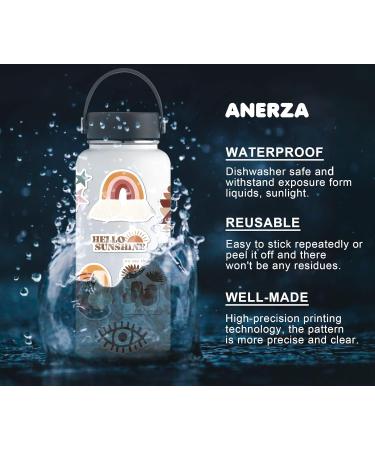 Anerza 200 PCS Boho Vinyl Waterproof Stickers - Cute Aesthetic Plant Sticker Packs for Water Bottles, Laptop, Journal - Small Business and Scrapbook Supplies for Adults and Teens - Buy Online on SooperMarket.com