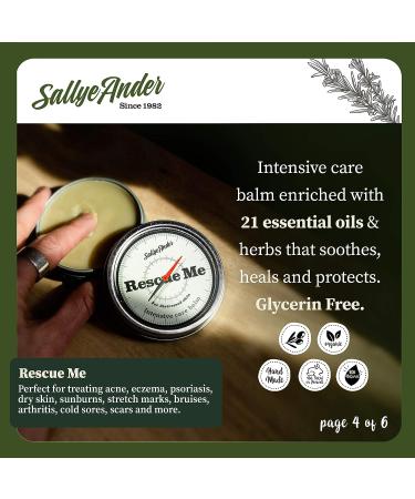 Sallye Ander Rescue Me Intensive Care Balm - Natural and Soothing Skin Relief - Buy Online on SooperMarket.com