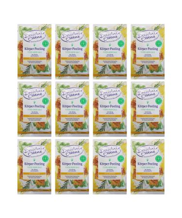 Pack of 12 Dresden Essence Body Scrub Dead Sea Salt Honey Herbs 12 x 50 g Skin Scrub 50 g (Pack of 12)