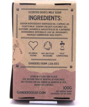 Lavender Rosemary and Poppyseed Goat Milk Soap 100g - Buy Online on SooperMarket.com