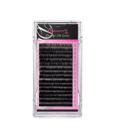 WeiMob Silk Eyelash Extensions silk eyelashes D-curl starch 0.10mm 9mm Stodio quality eyelash extensions black single eyelashes multi-way