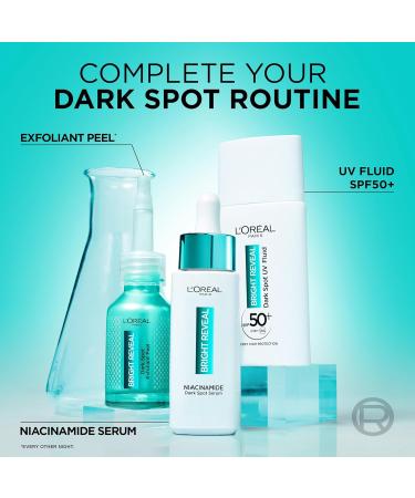 L'Or al Paris Bright Reveal Niacinamide Dark Spot Serum 10% - Visibly Fades Dark Spots, Acne Marks, Sunspots - 50ml - Buy Online on SooperMarket.com