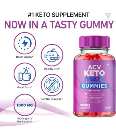 ACV Keto Max Gummies ACV Keto Plus Canada Healthy Lifestyle Formula Support Supplement Gummy Compl ment alimentaire ACV Keto Max Support (60 Gummies) - Buy Online on SooperMarket.com