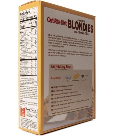 Universal Nutrition CarbRite Diet Extra Rich Blondies with Chocolate Chips 11.43 oz (324 g) - Buy Online on SooperMarket.com