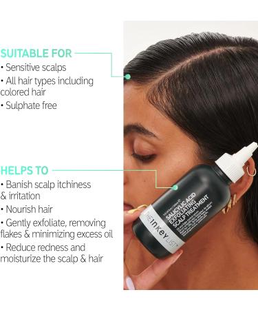 The INKEY List 2% Salicylic Acid Exfoliating Scalp Treatment to Reduce Flakes Itchiness and Control Oiliness 150ml & 7% Glycolic Acid Exfoliating Scalp Scrub to Remove Dead Skin 150ml - Buy Online on SooperMarket.com