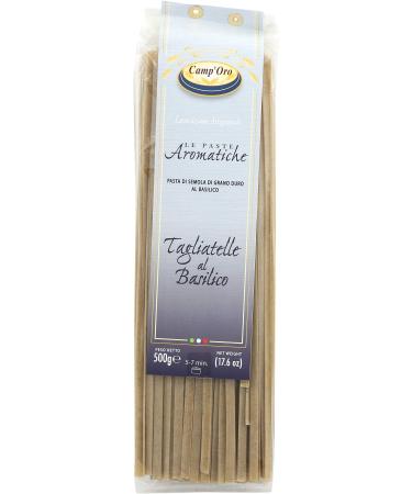 Camp'Oro Le Aromatiche Tagliatelle Italian Pasta, Basil, 17.6 Ounce
