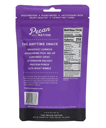 Pecan Nation Maple Flavored Roasted Sweet Pecan Pieces 4 oz - Natural, Antioxidant-Rich, Non-GMO Nut Snack for Adults & Kids - Buy Online on SooperMarket.com
