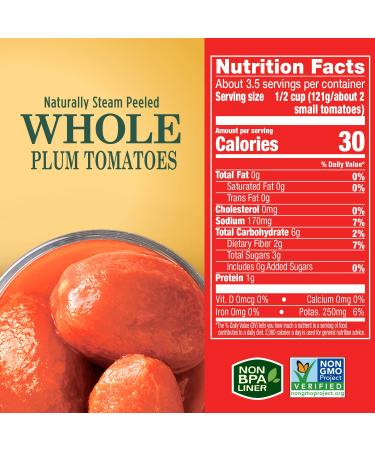 Hunt's Whole Peeled Plum Tomatoes 14.5 oz - 12 Pack | Premium Quality Tomatoes - Buy Online on SooperMarket.com