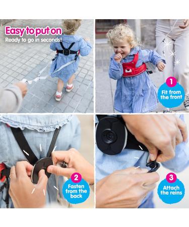Trunki ToddlePak - Felix Fox Red Baby Walking Reins & Toddler Safety Harness - Buy Online on SooperMarket.com