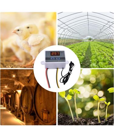 DIYMORE XH-W3001 Digital Temperature Controller - AC 110V-220V Thermostat Switch for Heating & Cooling with Sensor - Buy Online on SooperMarket.com