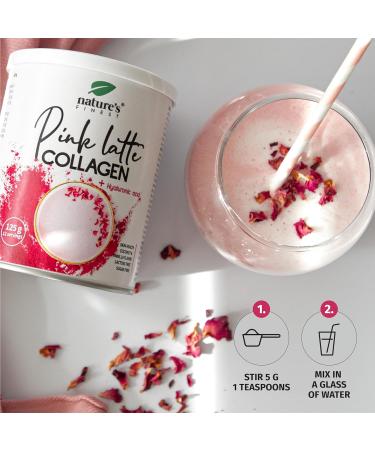 Nature's Finest by Nutrisslim Pink Latte with Collagen and Hyaluronic Acid 125 g | Coconut and Vanilla Flavored Drink Lactose and Sugar Free (1) - Buy Online on SooperMarket.com