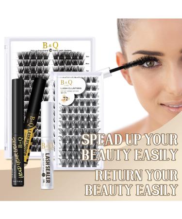 B&Q Cluster Lash Glue & Remover Set | Waterproof & Long Lasting for DIY Cluster Lashes at Home (3pcs) - Buy Online on SooperMarket.com