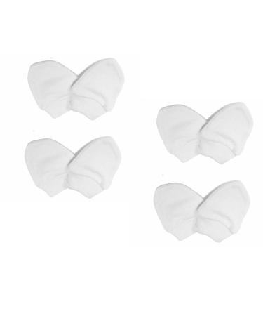 Scratch Mitts Dudu N Girlie New-Born 4 Pairs White of Scratch Mitts/Mittens - 100% Cotton (4 Pairs)