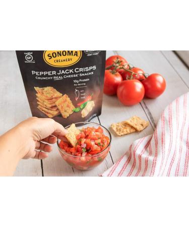 Sonoma Creamery Pepperjack Cheese Crisps 12 Count of 64g 5.33 g (Pack of 12) - Buy Online on SooperMarket.com