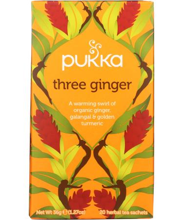 Pukka Herbs - Organic Herbal Tea Three Ginger - 20 Tea Bags