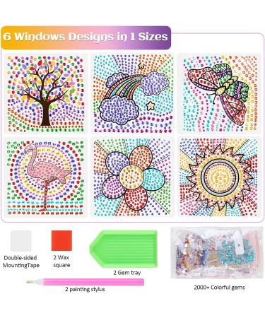 RTHPY Window Suncatcher Diamond Painting Kit for Kids 6-12 | Nature Theme | Gem Art Craft Set for Girls Ages 7-11 | Birthday Gift Idea for Teens - Buy Online on SooperMarket.com