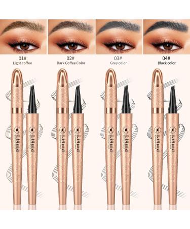 Waterproof Eyebrow Pencil | Long-Lasting & Quick-Drying | B-Hell-Brown - Effortlessly Natural Look | International Shipping Available - Buy Online on SooperMarket.com