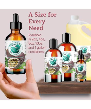Bella Terra Maracuja Seed Oil 4 oz | Enhance Skin with Vitamin A & Essential Fatty Acids | International Shipping Available - Buy Online on SooperMarket.com